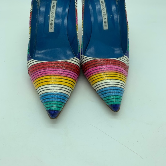Manolo Blahnik Rainbow Pumps - Picture 2 of 4